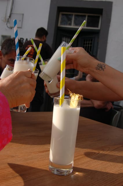 Bar hopping Tour & Poncha Workshop - Funchal - Ginjinha in an edible chocolate cup: sweet, sour, and memorable