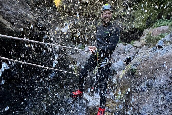 Canyoning Experience Level 2 at Nuns Valley - Guides and safety: Jose, Bruno, and Miguel in the lead