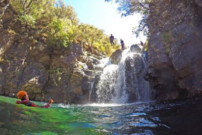 Canyoning Experience Level II Moderate - Gear included: wetsuit, harness, helmet, gloves, boots, and rappel setup