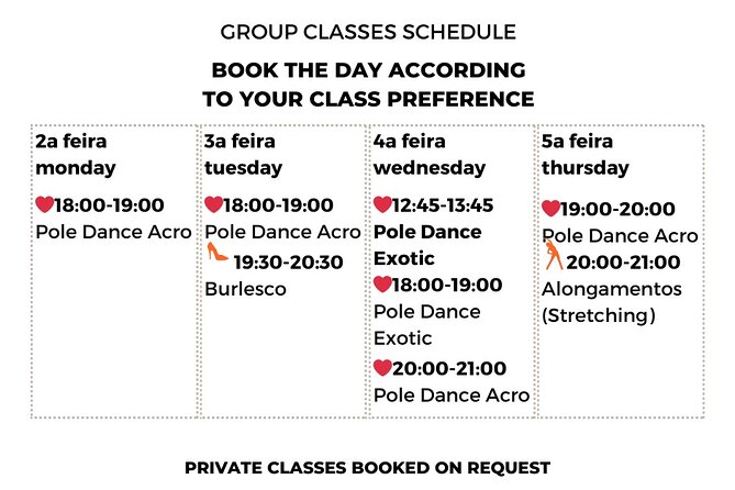 Dance Class (choose 1: Pole Dance, Burlesque or Aerial Silk/Hoop) - Should You Book This Pole Dance Class in Madeira?