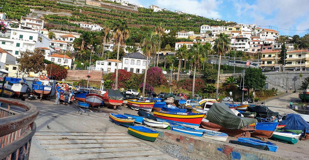 From Funchal: Tuk Tuk Tour to Camara de Lobos and Cabo Girao - Câmara de Lobos: boats, street corners, and real fishing-village charm