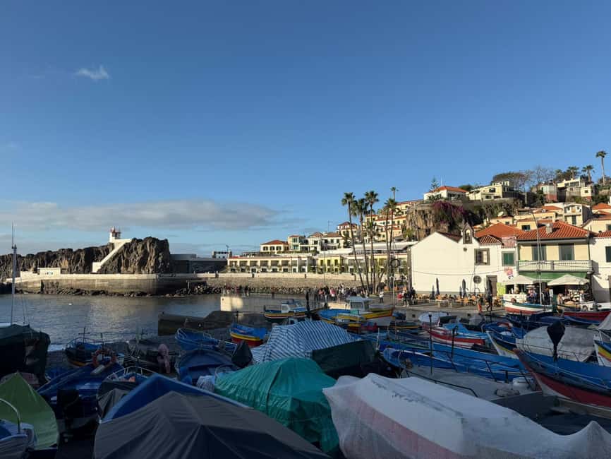 Funchal: Câmara Lobos & Girão Sea Cliff Half-Day Jeep Tour - Câmara de Lobos: fishing boats, village time, and poncha