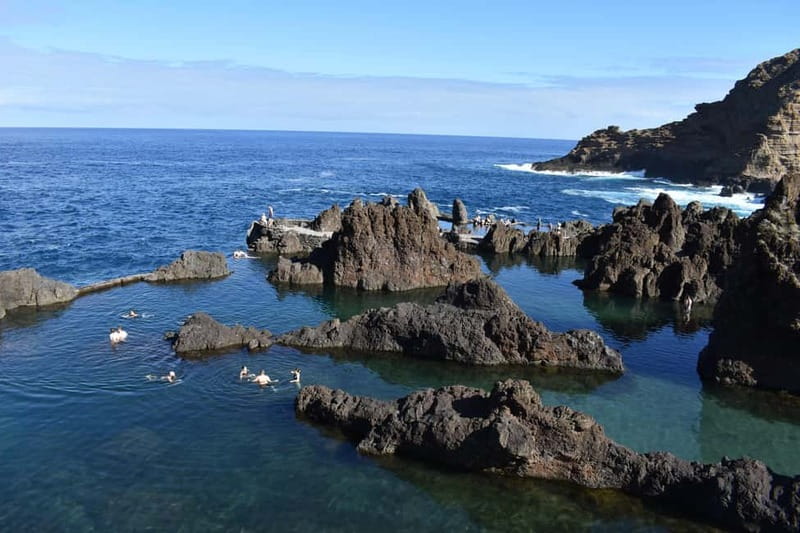 Funchal: Waterfalls, Volcanic Pools, and Fanal Forest Tour - Seixal’s Black Sand and the Lava Pools of Poco das Lesmas