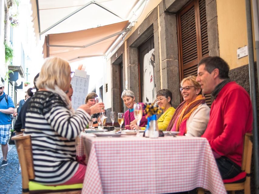 Madeira: Food and Wine Walking Tour in Funchal - Stop 1: 5-year-old Madeira wine (Sercial + Malmsey)