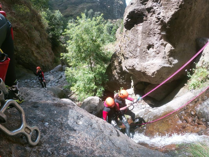 Madeira: Intermediate (Level 2) Canyoning Experience - The big rappel moment: your longest abseil at 18 meters