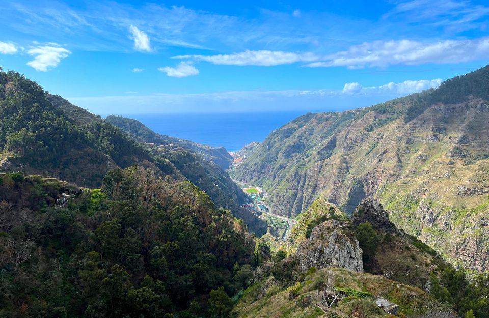 Madeira North Offbeat: Boaventura, Sao Vicente, Pta Delgada - Fajã dos Padres: coffee time with terrace farming views