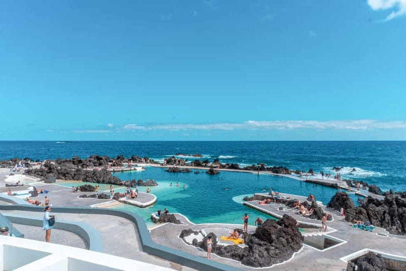 Madeira: Skywalk, Porto Moniz, Seixal, and Fanal 4WD Tour - Seixal’s black sand and Poças das Lesmas: volcanic scenery that feels quieter