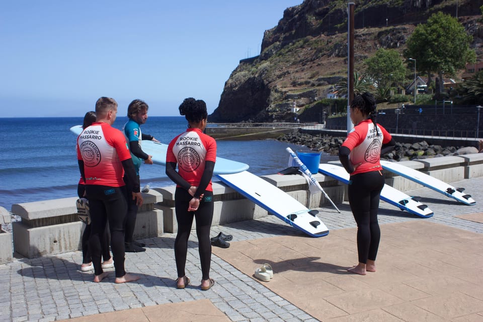 Madeira: Surf Lessons - Catching Waves in Small Groups: What the Instructor Does While You Try