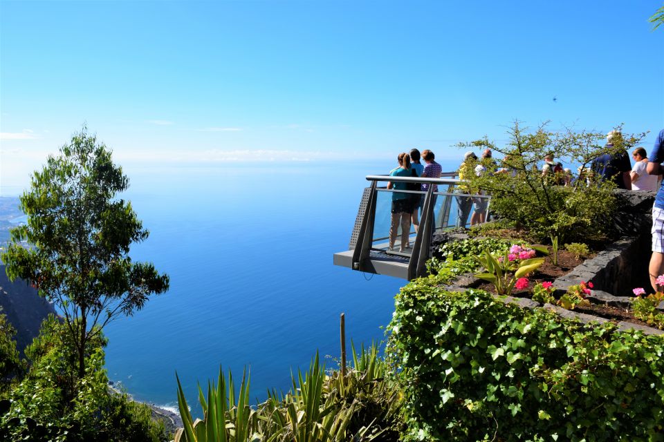 Madeira: West Tour with Porto Moniz and Volcanic Pools - Cabo Girão glass balcony: cliff views with a separate entry fee