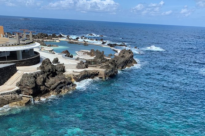 Porto Moniz, Seixal, Fanal Forest, Cliff Skywalk in Open Roof 4X4 - Miradouro do Véu da Noiva: The Waterfall Stop That’s All About the Look