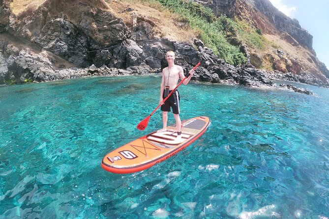 Private Stand Up Paddle Tour in Câmara de Lobos - Praia do Vigário and the small waterfall moment